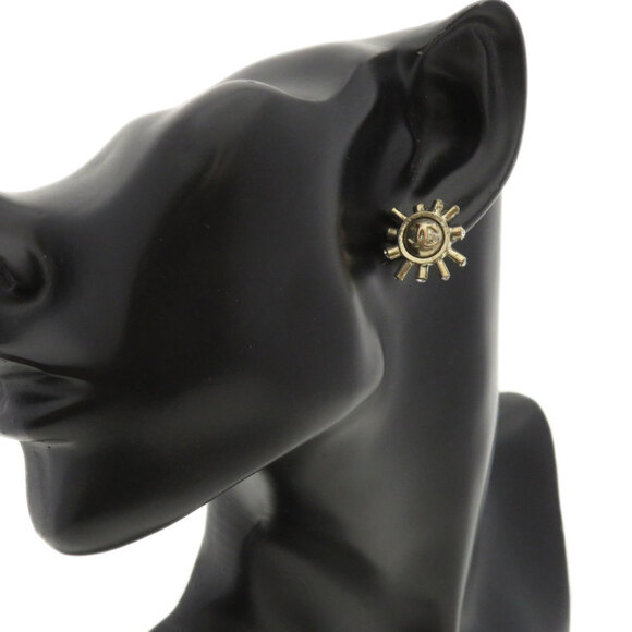 CHANEL Silver Logo Earrings - Picture 5 of 8